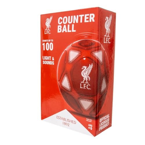 Image of Smart Ball Liverpool Counter Ball For keepie uppies, SBCB1BNP-LFC Football, Comes With lights and Sounds, Red & White, One Size