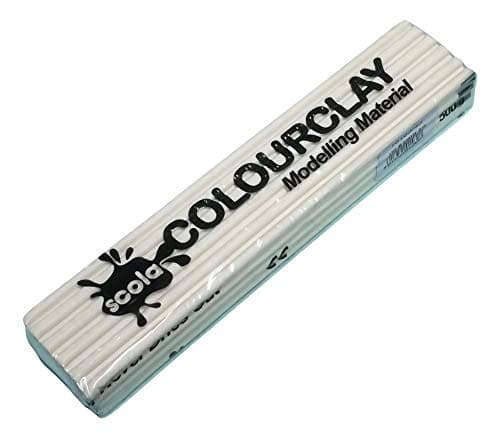 Image of SCOLAQUIP Scola Colour Clay 500g Re-Usable Non Hardening Animation/Modelling Clay - (01 White) - More Colours (Click)