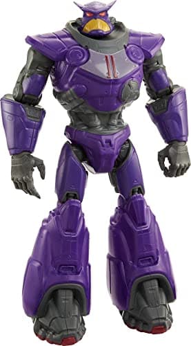 Image of Buzz Lightyear Disney and Pixar Lightyear Large Scale Zurg Action Figure, 13.75 in Tall Authentic Movie Toy 11 Movable Joints, Collectible Gift for Kids 4 Years & Up, HHJ75