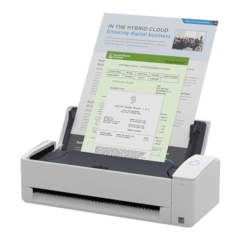 Image of ScanSnap iX1300 Compact Wireless or USB Dual Sided Document Photo Receipt Scanner with Automatic Document Introduction and Manual Feed for Mac or PC - White