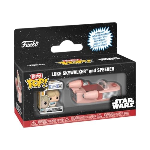Image of Bitty Pop! Rides Luke Skywalker And Speeder