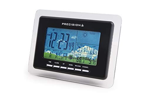 Image of Precision Alarm Clock, Silver and Black, One Size