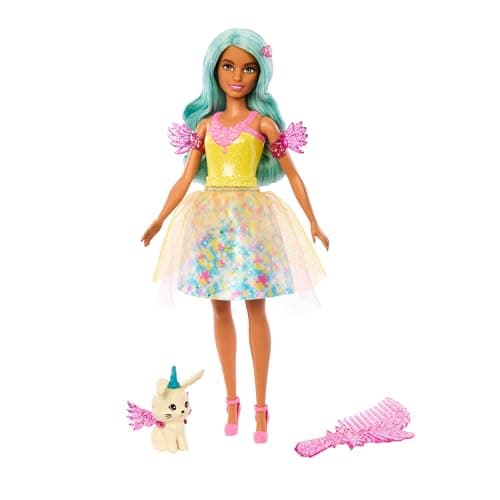 Image of Barbie A Touch of Magic Doll & Accessories, Teresa with Fantasy Outfit, Pet, Leash & Styling Accessories, JCW51