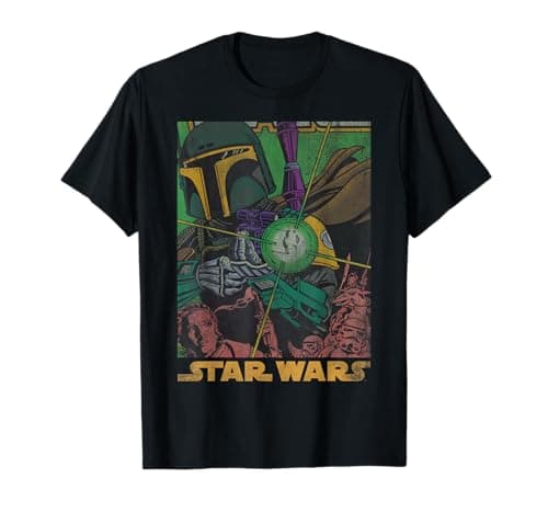 Image of Star Wars Boba Fett Vintage Comic Book T-Shirt