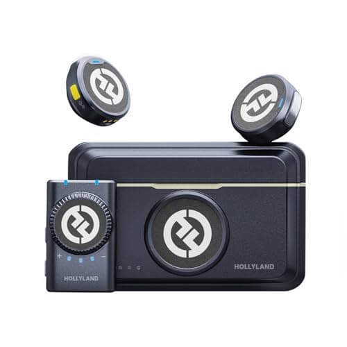 Image of Hollyland Lark M2 Wireless Lavalier Microphone for Camera/PC/Laptop/Phones, 48KHz 24Bit, 1000ft Range, Noise Cancel, 40H Battery for Video Recording (Camera Version)