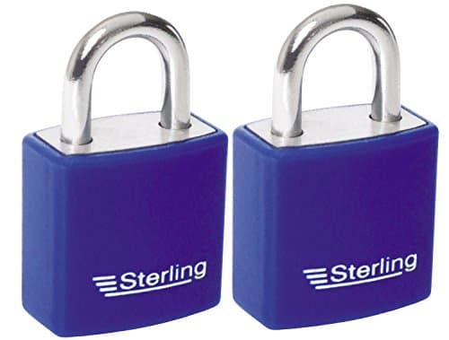 Image of Sterling APL APL442P 2 x 40mm Burg Wachter Padlocks, Red Blue, 40mm, Set of 2 Pieces