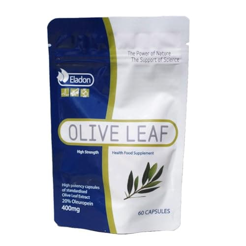 Image of Olive Leaf Extract 400mg | Standardised to 20% Oleuropein | 60 Vegan Capsules | UK Made | High Strength