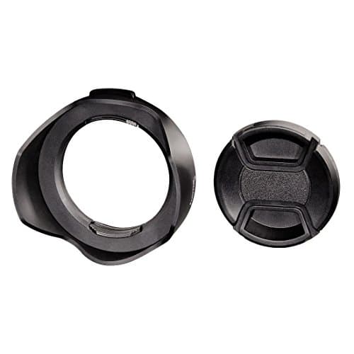 Image of Hama 93672 | Lens Hood for Wide Angle Lenses, Lens Cap, 72 mm Screw-in Frame, Black