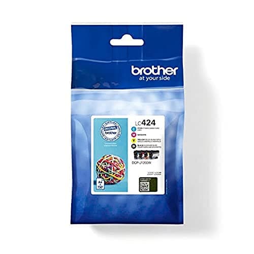 Image of Brother LC-424BK/LC-424C/LC-424M/LC-424Y Inkjet Cartridges, Black/Cyan/Magenta/Yellow, Multi-Pack, includes 4 x Inkjet Cartridges, Brother Genuine Supplies