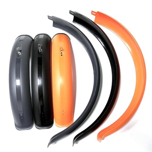 Image of XYLRSMH Face Fender Bike Fenders 24/26/20" x4.0 Fat Tire Mud Guards Fender Set Mudguards For Folding Snow E-Bike Bicycle MTB Cycling Accessories Bicycle Mudguards(Black 20x4.0)