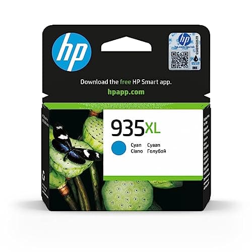 Image of HP 935XL Cyan High Yield Original Ink Cartridge (C2P24AE) – Works with: OfficeJet Pro 6230, 6820, 6830 Printers