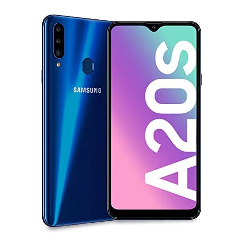 Image of Samsung Galaxy A20s , 32GB/3GB RAM Dual SIM 6.5''HD+ Snapdragon 450, Factory Unlocked - Blue (Renewed)