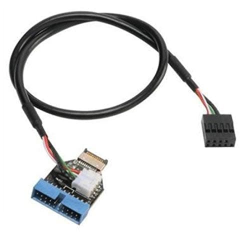 Image of Akasa AK-CBUB38-40BK USB 3.1 Gen-2 Internal Connector to Gen-1 19-Pin Adapter Cable