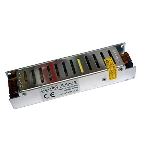 Image of 12V LED Driver 60W LED Transformer AC 240V to DC 12V 5A Ultra Slim Power Supply Compact Constant Low Voltage Adapter for Strip Light G4 MR16 GU5.3 MR11 Bulbs