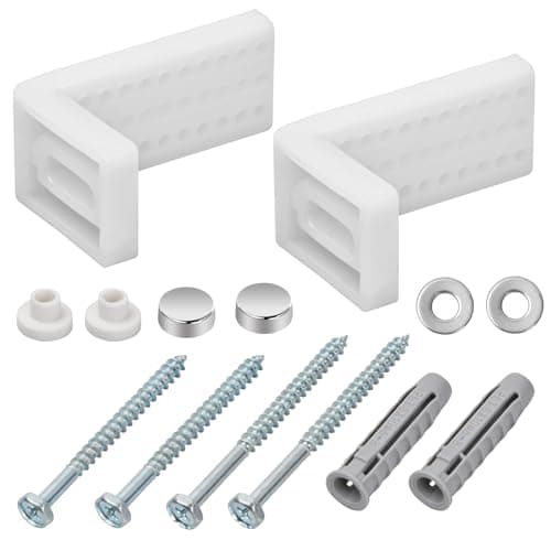 Image of Floor Toilet Fixing Kit,2 Sets Fixing Bolts Replacement Floor Toilet Pan Fixing Kit Bathroom Repair Fixings Bracket and Screws Bidet Side Fixing Bathroom Fitting Kit Brackets