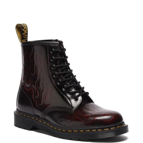 Image of Dr. Martens Unisex-Adult 1460 Inferno Combat Boot, Cherry Red, 7 UK