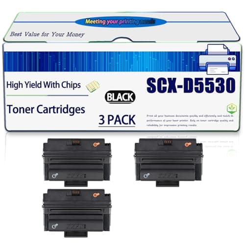 Image of Compatible for Samsung SCX-D5530B Toner Cartridges Work for SCX-5530FN Printers, High Yield 9000 Pages, with Chip (3 Pack Black)