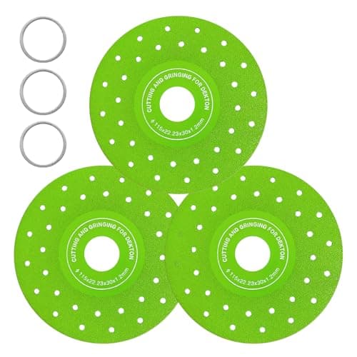 Image of 115mm Rock Slab Grinding Disc 3Pcs Multi-Pore Porcelain Glass Cutting Disc for Angle Grinder Ultra-Thin Flat Grinding Polishing Cutting Blade Wheel Grinder Blades for Porcelain Tile Ceramic Marble