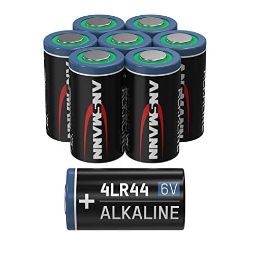 Image of ANSMANN 4LR44 6V Alkaline Battery - Pack of 8 4G13 Batteries Suitable for Alarm Systems, Dog Collar, Remote Control and Much More - Extremely Heat and Cold Resistant Disposable Batteries