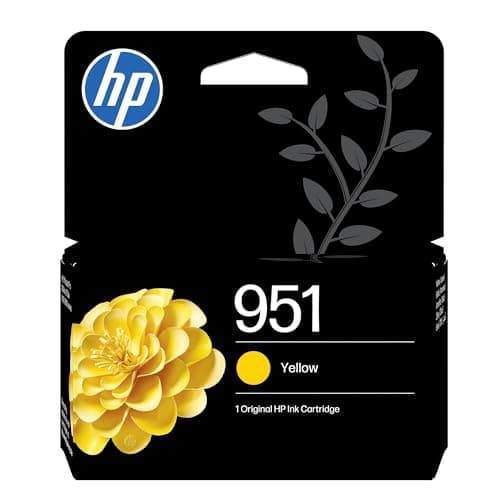 Image of HP 951 Yellow Original Ink Cartridge (CN052AE) - Works OfficeJet Pro 251, 276, 8100, 8600, 8610, 8616, 8620, 8640, 276dw