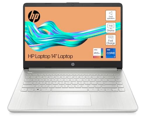 Image of HP 14" Laptop | Intel Core i7-1255U Processor | 16 GB RAM | 512 GB SSD | Intel Iris Xe Graphics | FHD Display | Up to 8hrs battery | Windows 11 | Dual Speakers | Natural Silver | 14s-dq5007sa