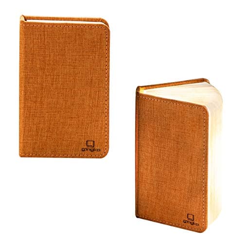 Image of Gingko Smart Booklight- Linen Mini Harmony Orange