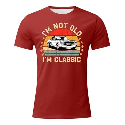 Image of Men's Short Sleeve Summer T-Shirt Lightweight Casual Shirt Urban Tops Outdoor Comfortable Streetwear T-Shirt Leisure Sports Shirt Men's T-Shirt, Brick Red, XL