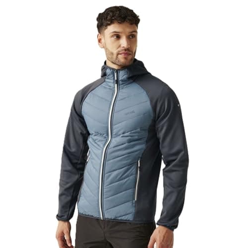 Image of Regatta Mens Andreson VIII Hybrid Lightweight Softshell Jacket - Stormy Wather Ash - S