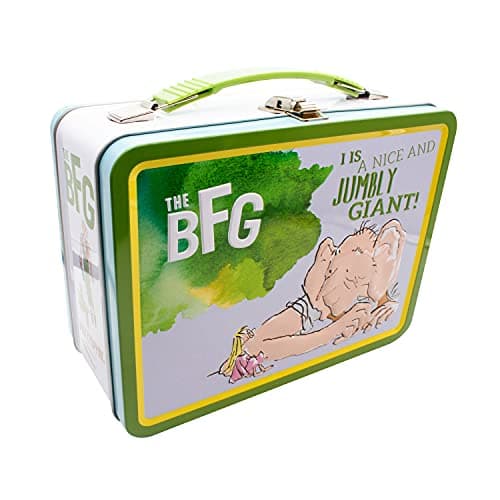 Image of AQUARIUS Dahl- The BFG Fun Box - Sturdy Tin Storage Box with Plastic Handle & Embossed Front Cover - Officially Licensed Roald Dahl Merchandise & Collectible Gift