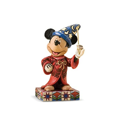 Image of Disney Traditions Mickey The Magician Statue 11Cm, Height, Blue,red