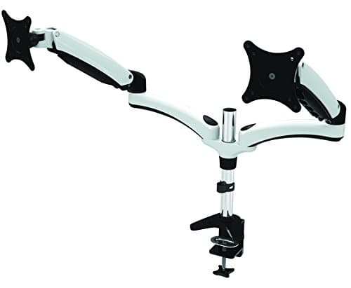 Image of Amer Dual Articulating Arms Mount for Monitor - Black, Chrome, White