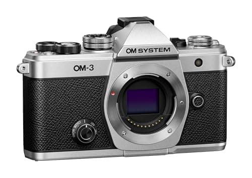 Image of OM SYSTEM OM-3 Micro Four Thirds System Camera, 20 MP BSI Stacked Sensor, 5-Axis Image Stabilisation, Silver