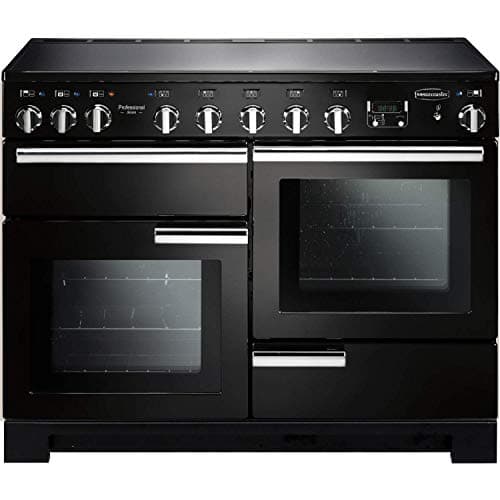 Image of Rangemaster Professional Deluxe 110cm Electric Range Cooker with Induction Hob - Black