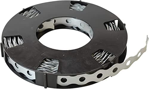 Image of 10 Metre Roll of 12mm Multi Purpose Perforated Galvanised Steel Strap Fixing Band