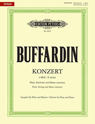 Image of Buffardin: Flute Concerto in E Minor (EP9955): Edition for Flute and Piano (Edition Peters)