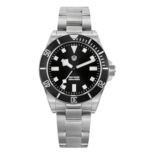 Image of watchdives WD1969 Pro Diver Watches VH31 Sweep Second Quartz 38mm Sapphire Crystal Luxury Wristwatch 200m Diver Watch for Men