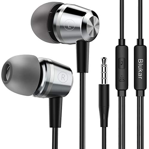Image of Blukar Earphones, In-Ear Headphones Earphones High Sensitivity Microphone – Noise Isolating, High Definition, Pure Sound for iPhone, iPad, Smartphone, MP3 Players etc.