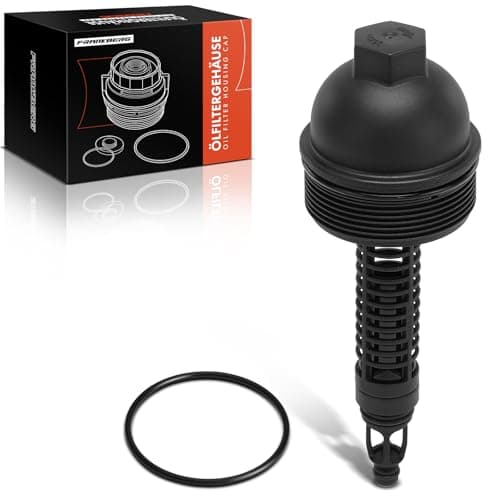 Image of Frankberg Oil Filter Housing Compatible with 3 Series E46, E92, 5 Series E60, E61, 6 Series E63, E64, 7 Series E65, E66, E67, X3 E83, X5 E70, X6 E71, E72 Replace# 11427789323