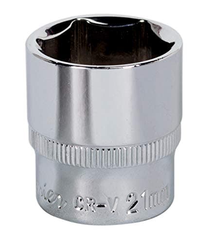 Image of Sealey Sp3821 Walldrive Socket 21Mm 3/8Sq Drive Fully Polished