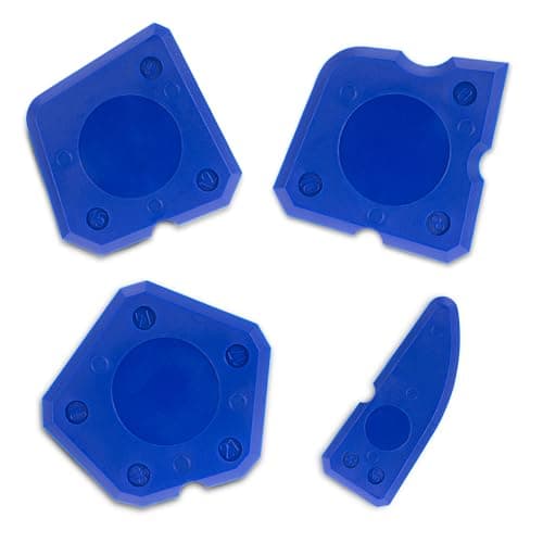 Image of Neutrade Silicone Sealant Finishing Tool Kit – 4 Piece Fugi Profiling & Joint Smoother Set, Multi-Edge Caulking & Sealant Applicator for Kitchens, Bathrooms & Tiles