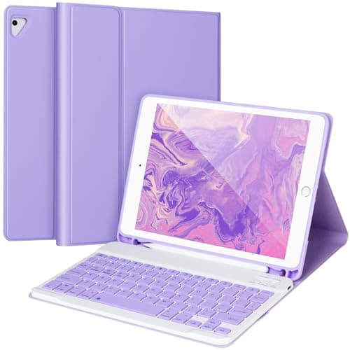 Image of iPad 9.7 Inch Keyboard Case for iPad 6th Generation 2018, iPad 5th Generation 2017, Bluetooth Keyboard for iPad Air 2/1, Pro 9.7 inch, iPad 6th Generation Keyboard Case