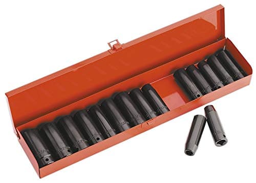 Image of Sealey Ak685 Impact Socket Set 16Pc Deep 1/2Sq Drive Metric/Imperial
