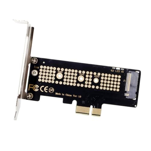 Image of JSER Low Profile PCI-E 4.0 NVMe to M.2 NGFF SSD Nvme AHCI PCI Express Adapter Card
