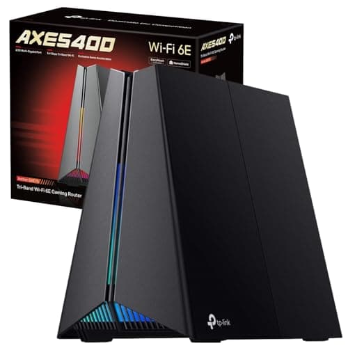 Image of TP-Link Archer GXE75 Tri-Band WiFi 6E Gaming Router, AXE5400Mbps Ultra Fast Speed, 2.5G WAN Port, WiFi Router With 6 GHz Band, Dedicated Gaming Panel, Easy-Mesh Compatible, VPN Server,HomeShield