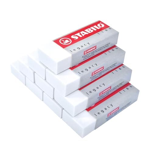 Image of Eraser - STABILO Legacy 1186 - Pack of 10 - White