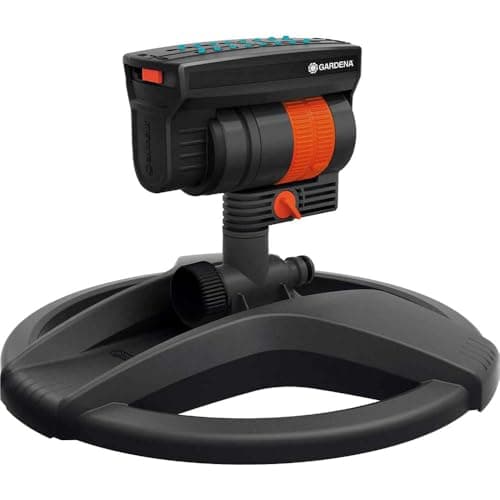 Image of Gardena Set de aspersor Oscilante Aquazoom compact Adaptable a jardines de 9 a 216M2 Alcance de ancho hasta 12 metros y de largo hasta 16 metros