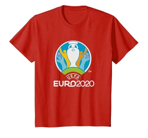 Image of UEFA Euro 2020 "Logo T-Shirt, Youth, Red, Medium