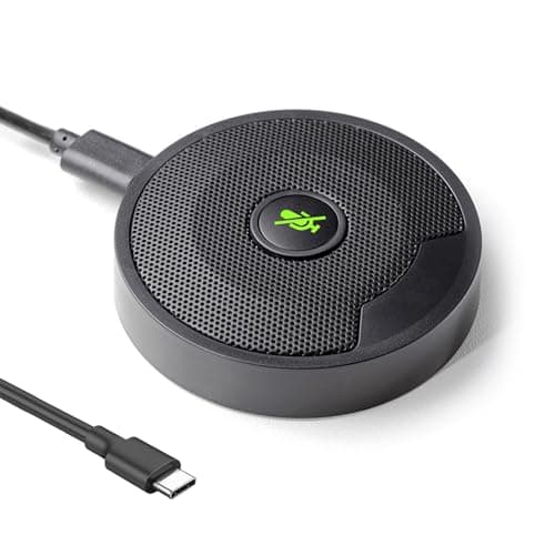 Image of DricRoda USB Microphone, Microphone for PC, Computer Microphone, Omnidirectional Microphones, Boundary Mic for Conference, Laptop, Teams, Zoom, Plug-and-Play, USB-C to USB-C Cable