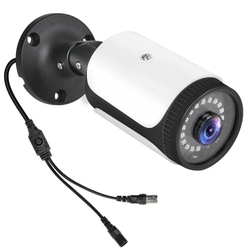 Image of DCSEC HD 180 Degree Wide Angle View 2.0MP 1080p Security Camera 4-in-1 CCTV Bullet Wired Cam BNC, AHD/TVI/CVI/CVBS, Analog Coax Coaxial Surveillance Video Add–On Camera for Indoor/Outdoor Use