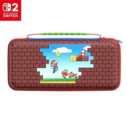 Image of Turtle Beach PlayTrek Mario Bricks Travel Case. Officially licensed for Nintendo Switch 2
